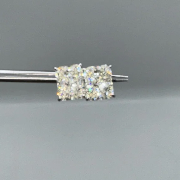 4ct Radiant Cut Earrings - Picture 6 of 12